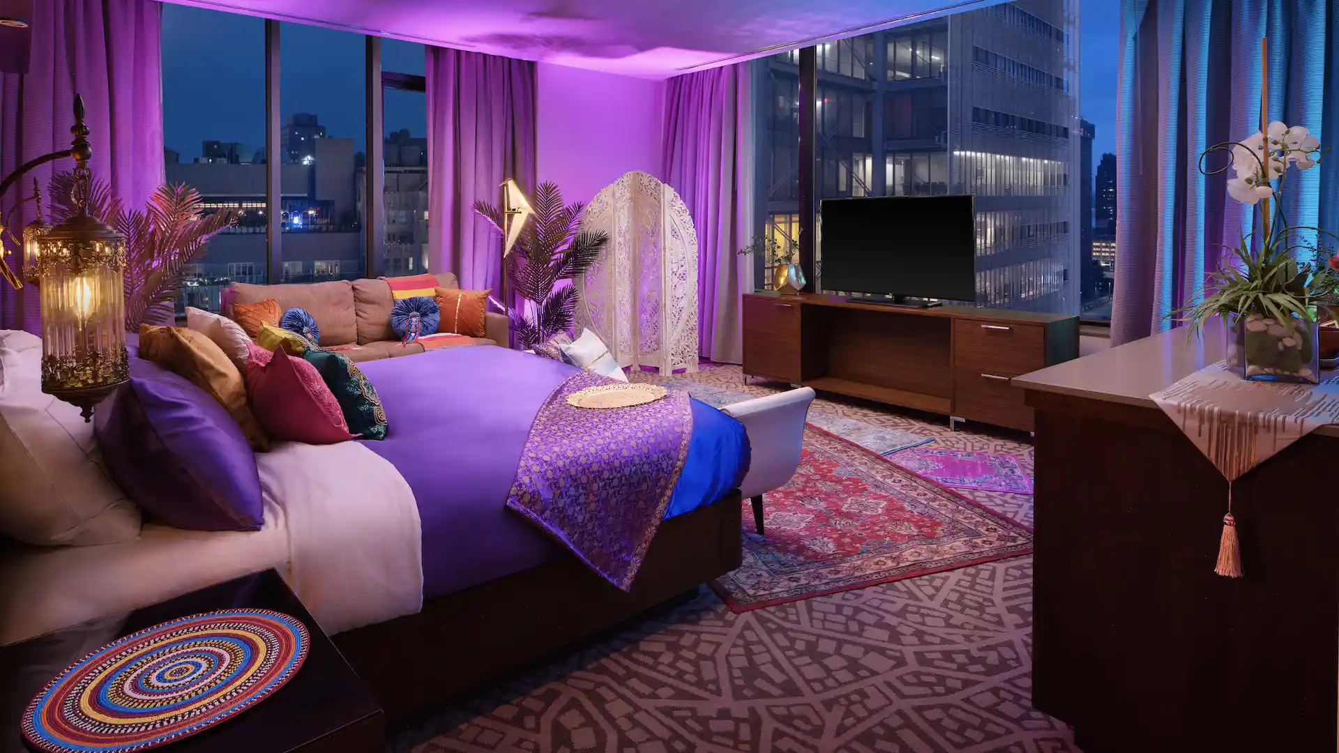 Así es la suite de Aladdin en el hotel Hilton New York Times Square