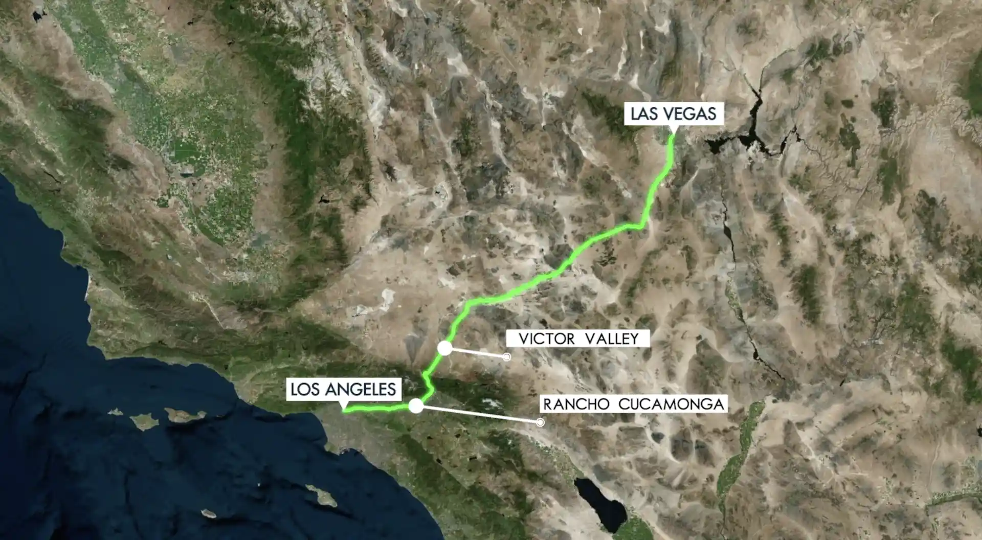 ¿Cuándo comienza la construcción del tren Las Vegas a Los Ángeles?