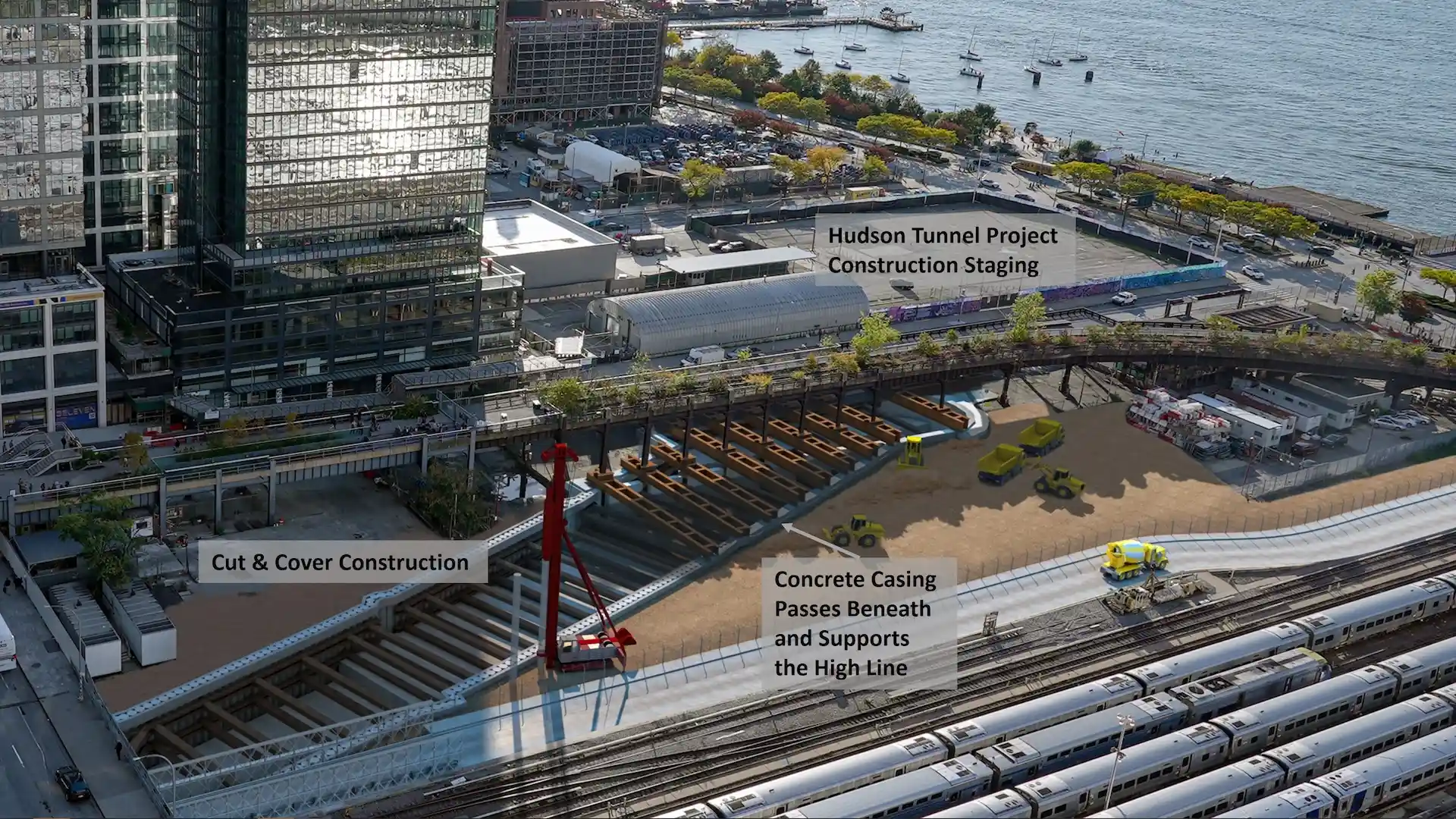 Así será túnel subterráneo en Nueva York bajo el río Hudson: proyecto Gateway