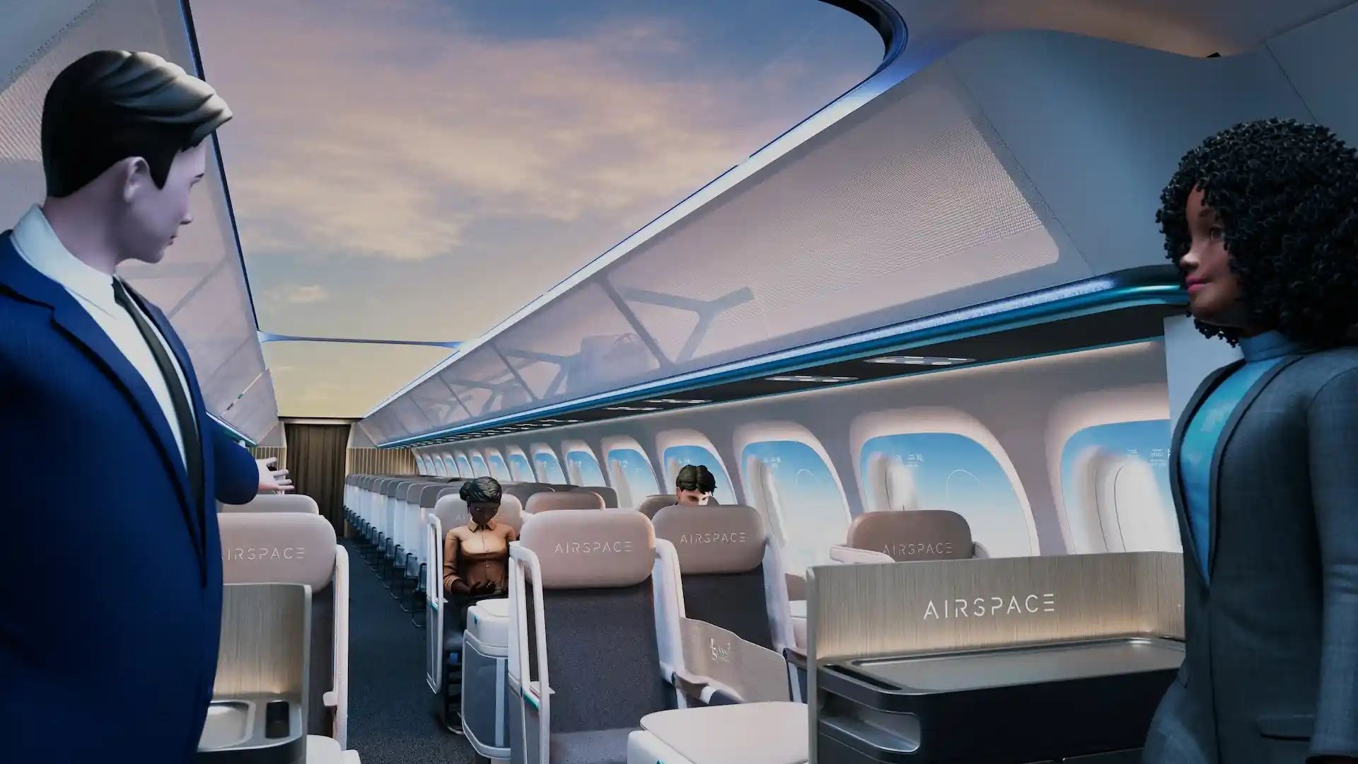 Así serán los nuevos aviones de Airbus: Airspace Cabin Vision 2035