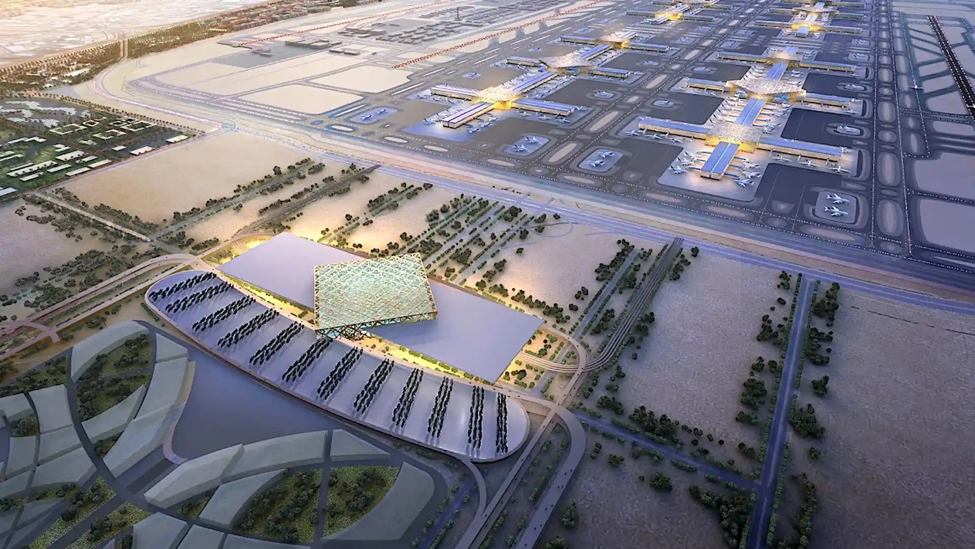 Así será el nuevo aeropuerto más grande del mundo. ¿Dónde? En Dubái, claro