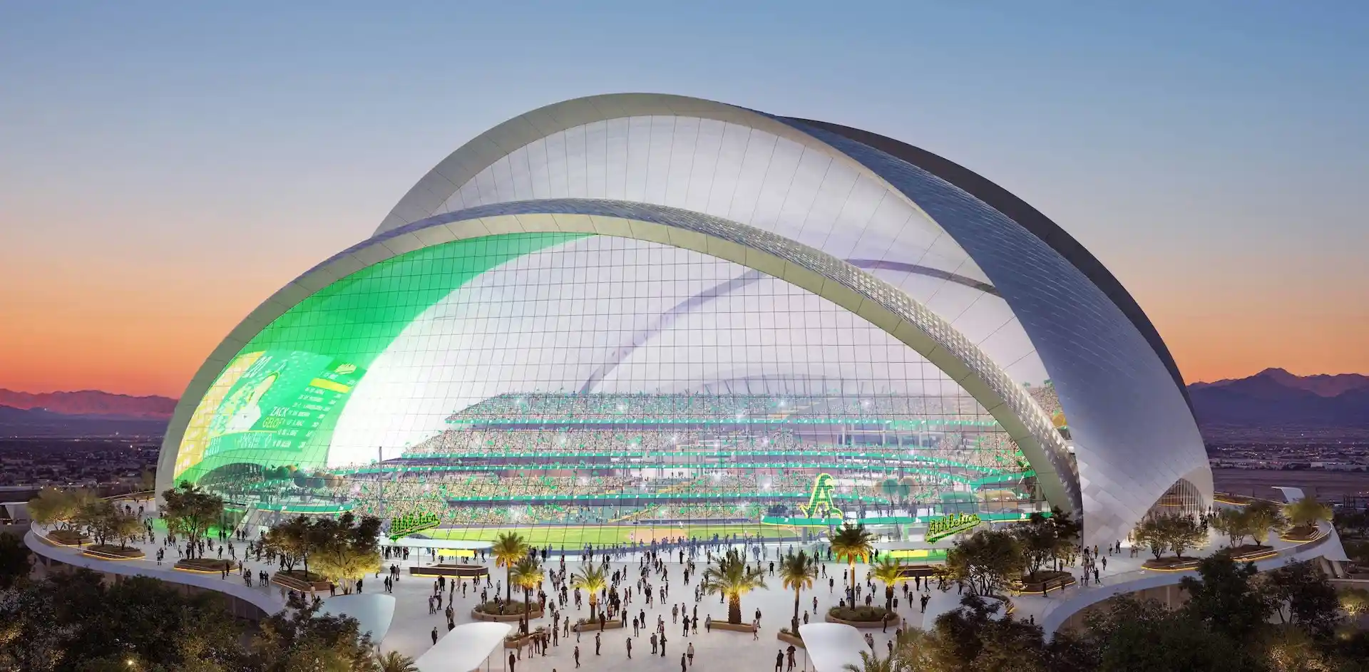 Así será el estadio de béisbol más moderno del mundo en Las Vegas
