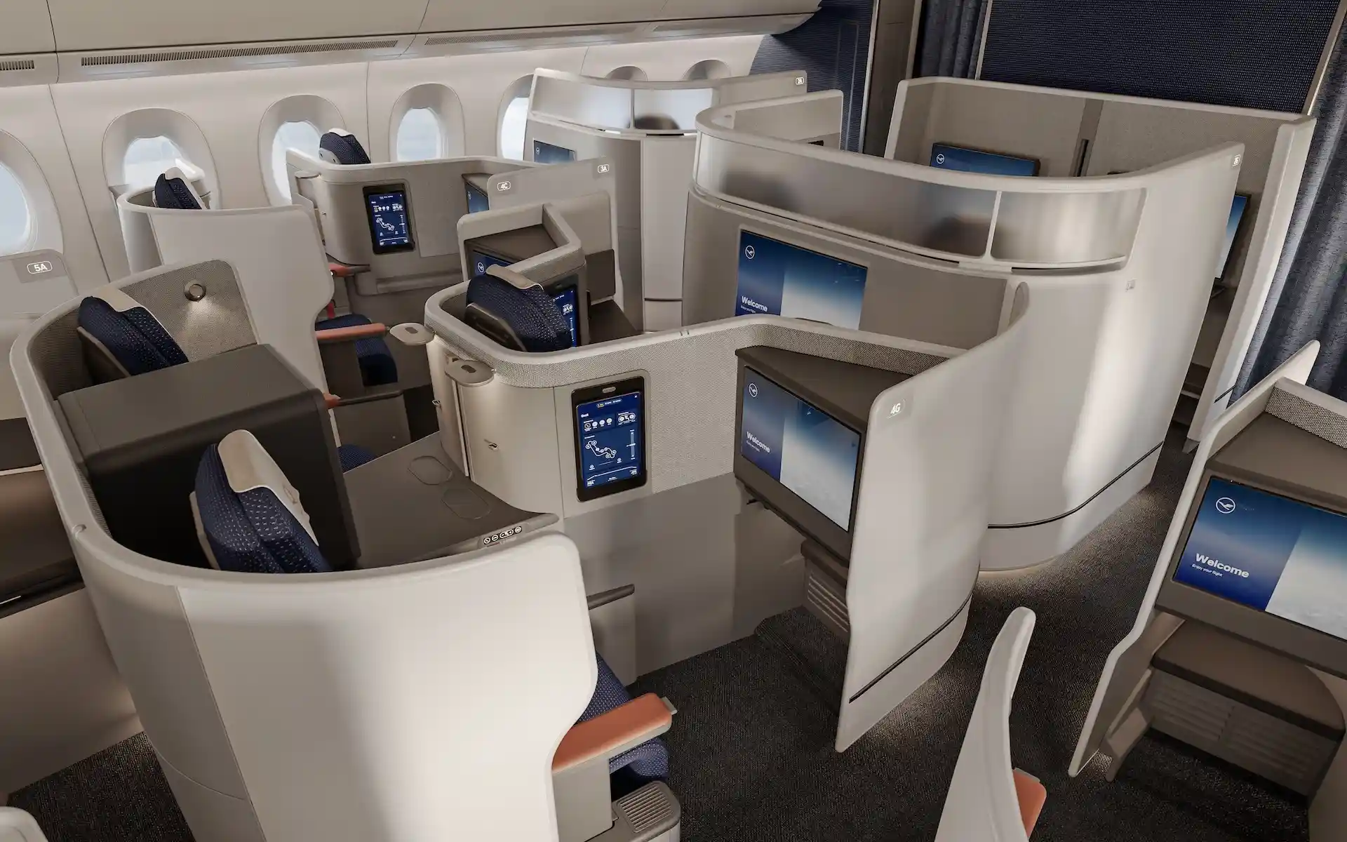 Así es Lufthansa Allegris: los nuevos asientos en Business, Premium y Economy