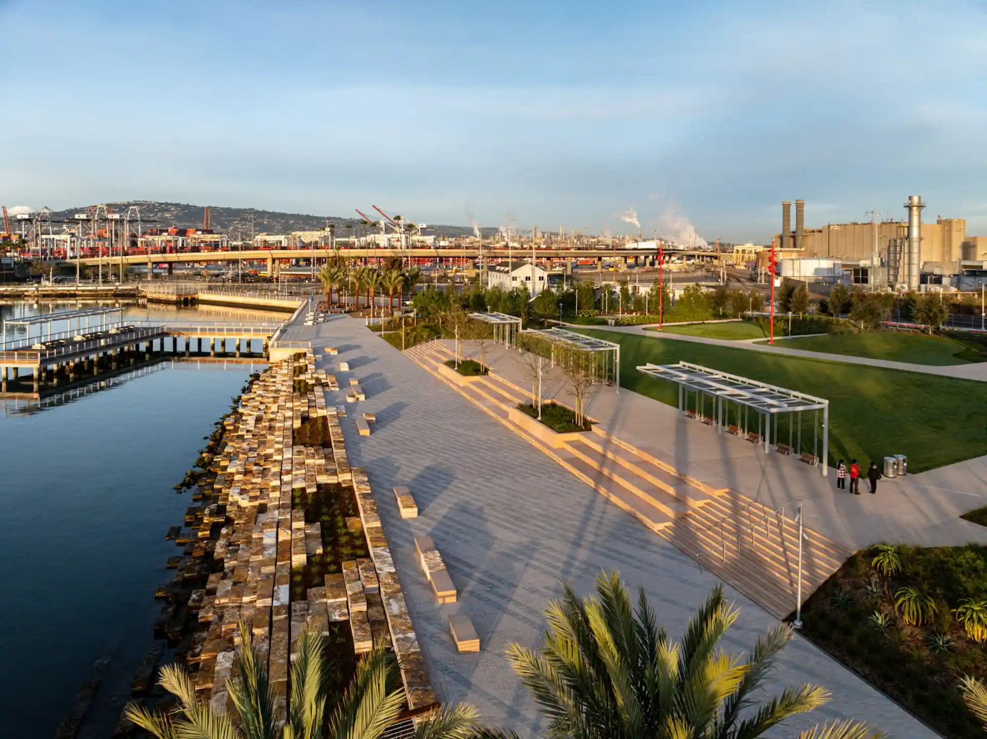 Así es Wilmington Waterfront Promenade: el nuevo parque de Los Ángeles