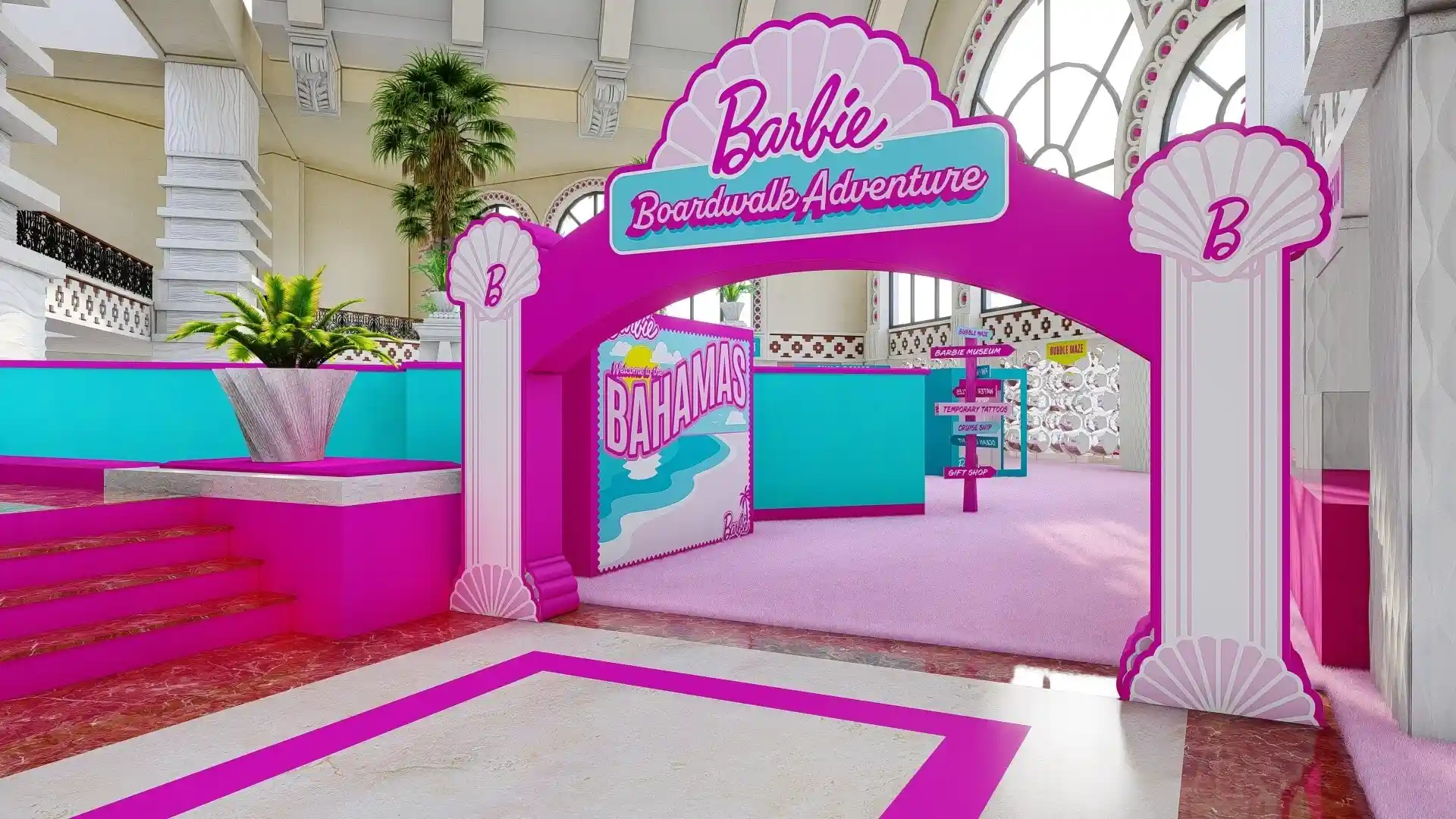 Así es el hotel con habitaciones de Barbie en las Bahamas
