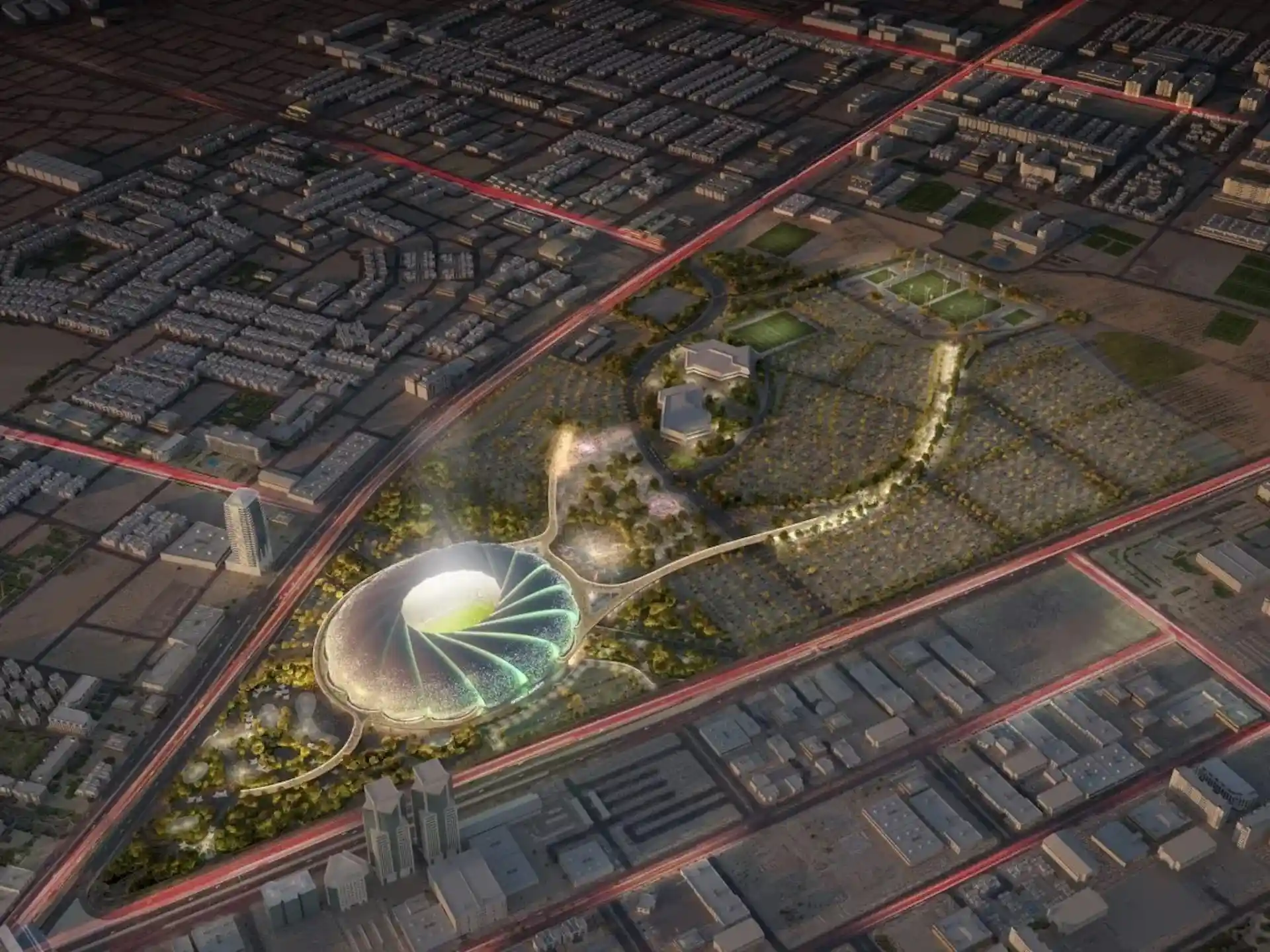 Aramco: el sorprendente estadio para el Mundial 2034 en imágenes