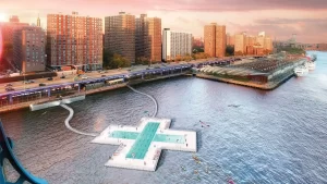 Así será la nueva piscina pública y flotante en Nueva York: +POOL