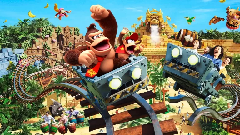 Inaugura el nuevo parque y montaña rusa de Donkey Kong en Universal