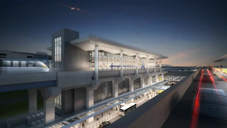 El nuevo tren que conectará el aeropuerto Newark (EWR) de Nueva York