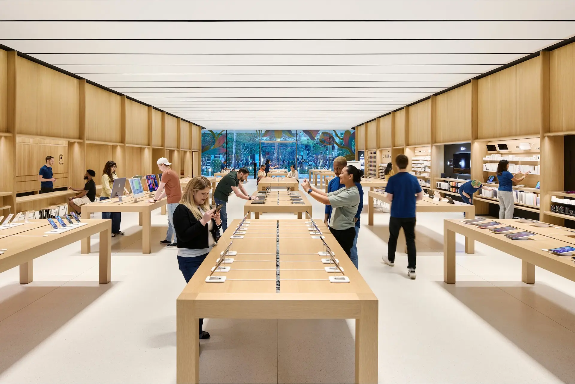 Este es el nuevo Apple Store en Miami hecho completamente en madera