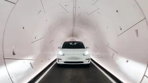 Las Vegas sumó una nueva estación de túneles Loop de Elon Musk