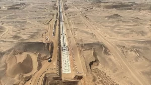 Avanza la construcción de The Line en 2025: nuevas imágenes