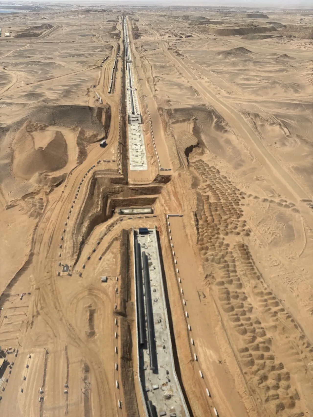 Avanza la construcción de The Line en 2025: nuevas imágenes