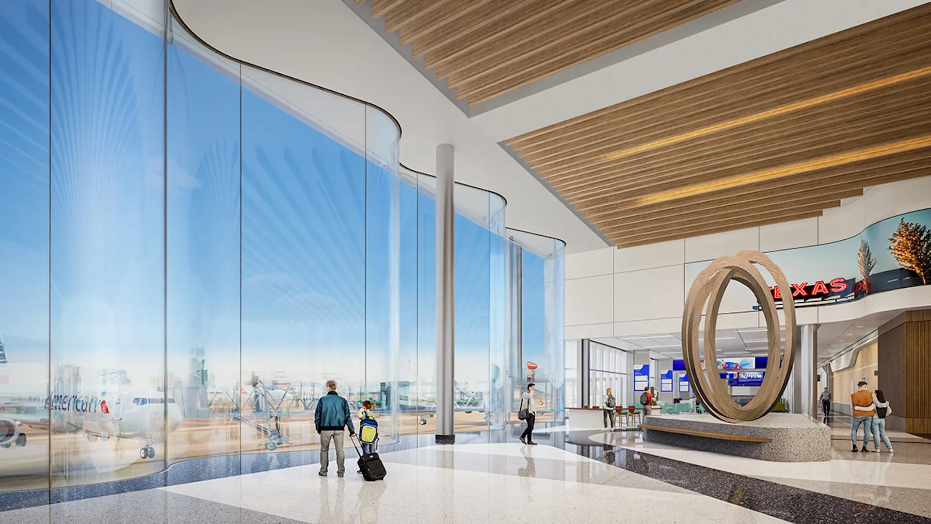 Así será la nueva Terminal F en el aeropuerto de Dallas Fort Worth