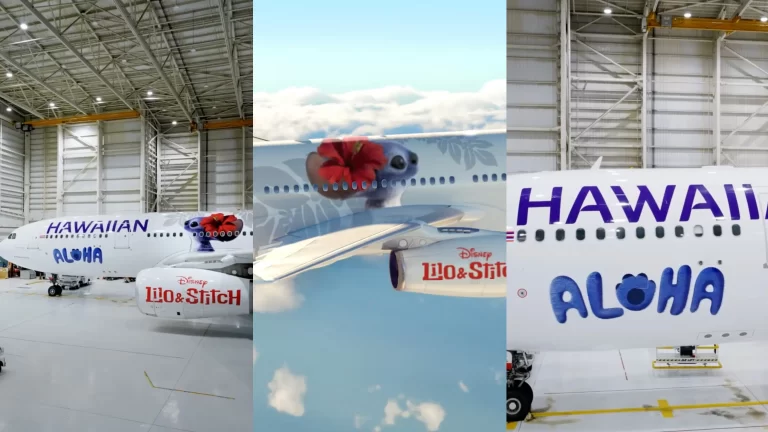 Hawaiian Airlines lanzó sus aviones inspirados en Lilo & Stitch