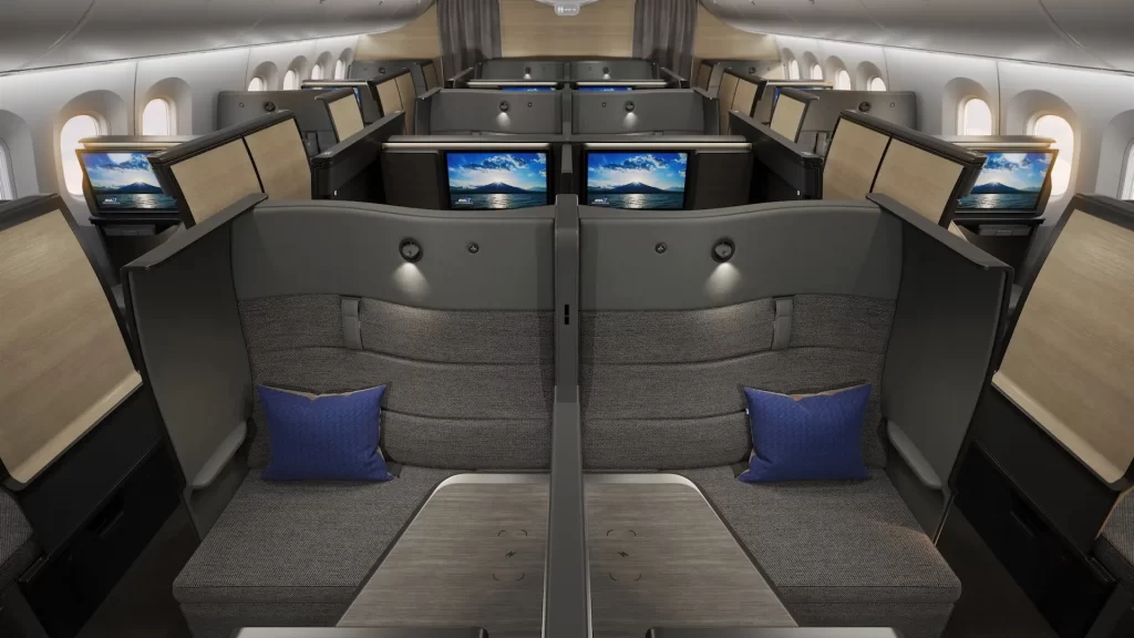 Así son los increíbles nuevos asientos en Business de All Nippon Airways