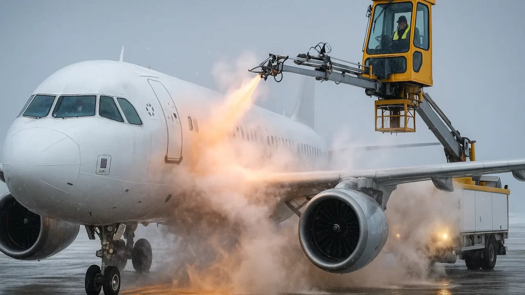 ¿Cómo son los líquidos que utilizan las aerolíneas para volar en bajas temperaturas?