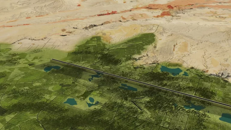 ¿Qué pasa con la construcción de The Line en 2025?