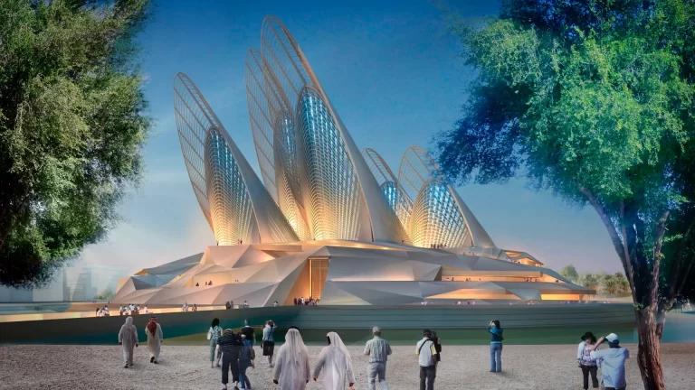 Así será Zayed National: el nuevo museo con forma de velas