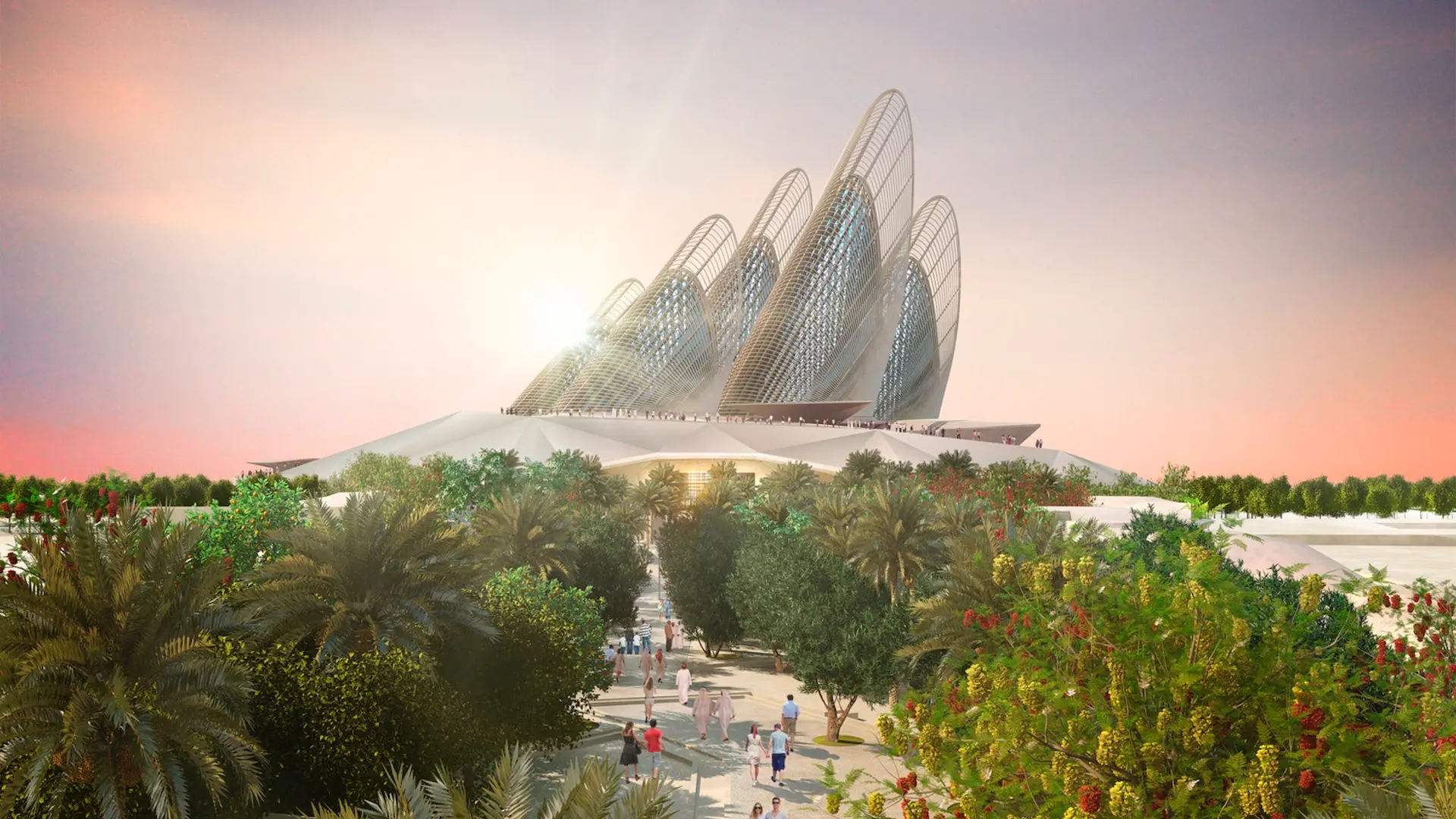 Así será Zayed National: el nuevo museo con forma de velas