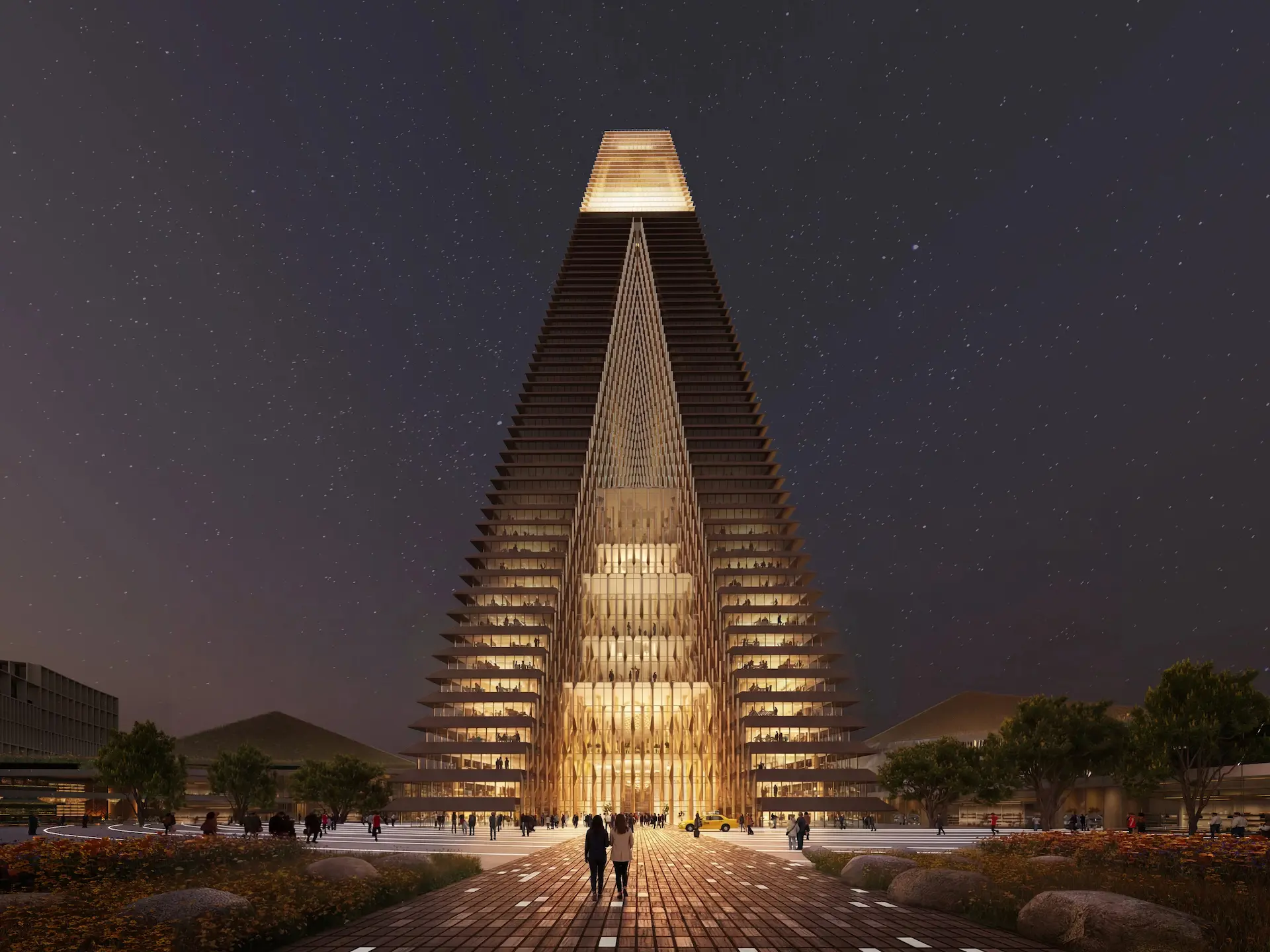 Así será Alatau Iconic Complex: uno de los rascacielos más originales de Asia
