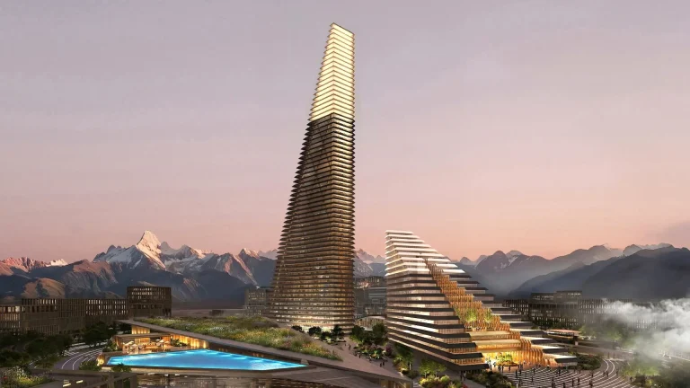 Así será Alatau Iconic Complex: uno de los rascacielos más originales de Asia