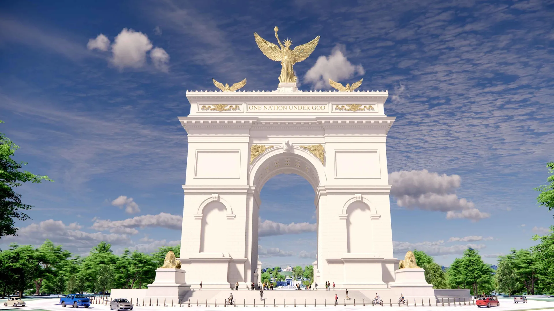 Así será el nuevo Arco del Triunfo en Washington: imágenes